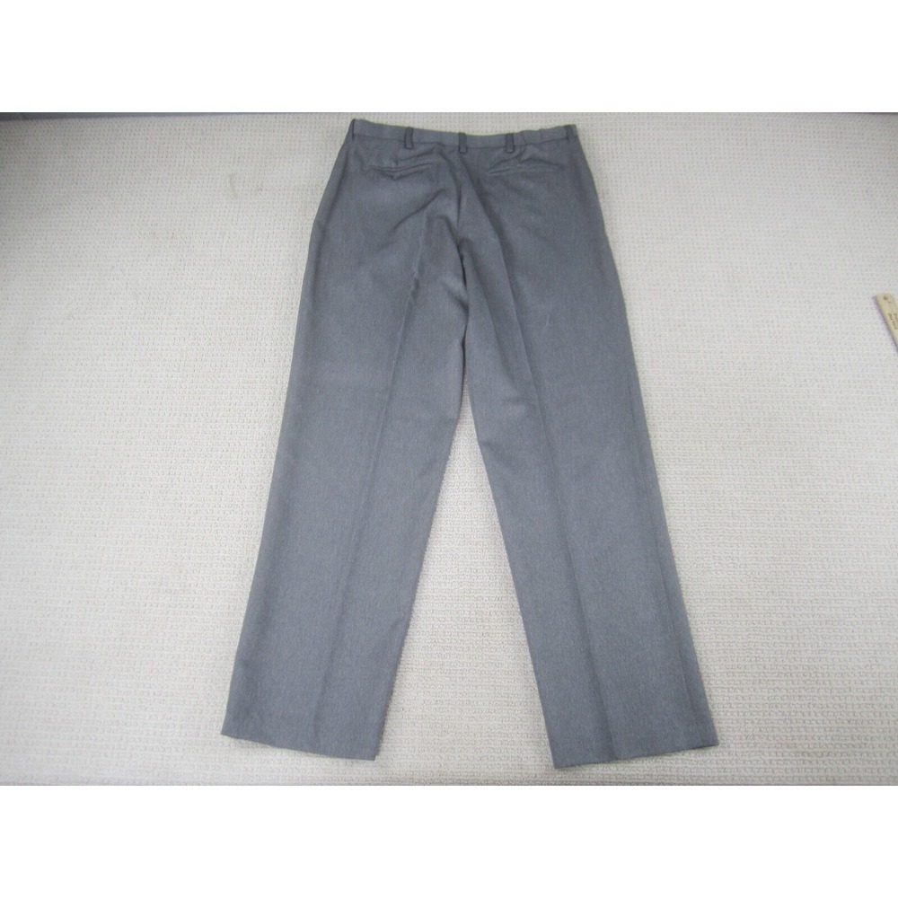 Puritan Pants Mens 36 Gray Flat Front Chino Dress Pant Straight Casual 36x32 - Picture 4 of 7